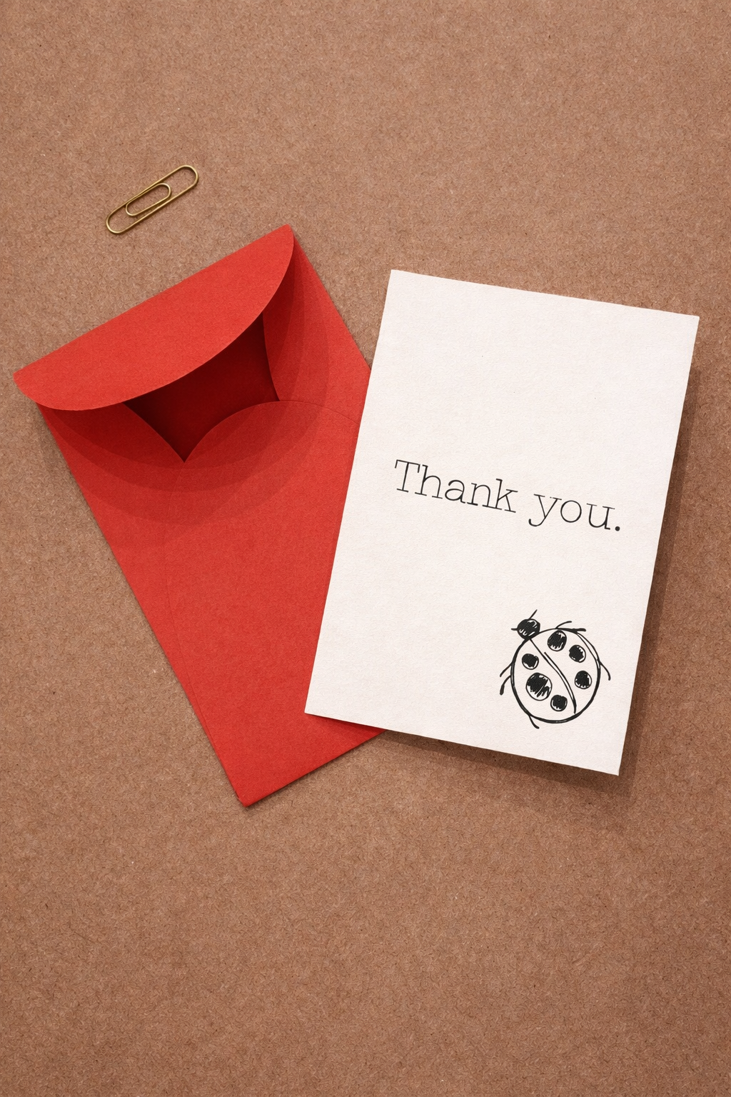 Lucky Ladybug Notes – Mini Thank You Cards