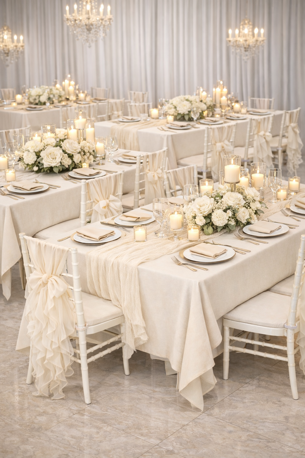 Ivory Elegance Linen Rental Package
