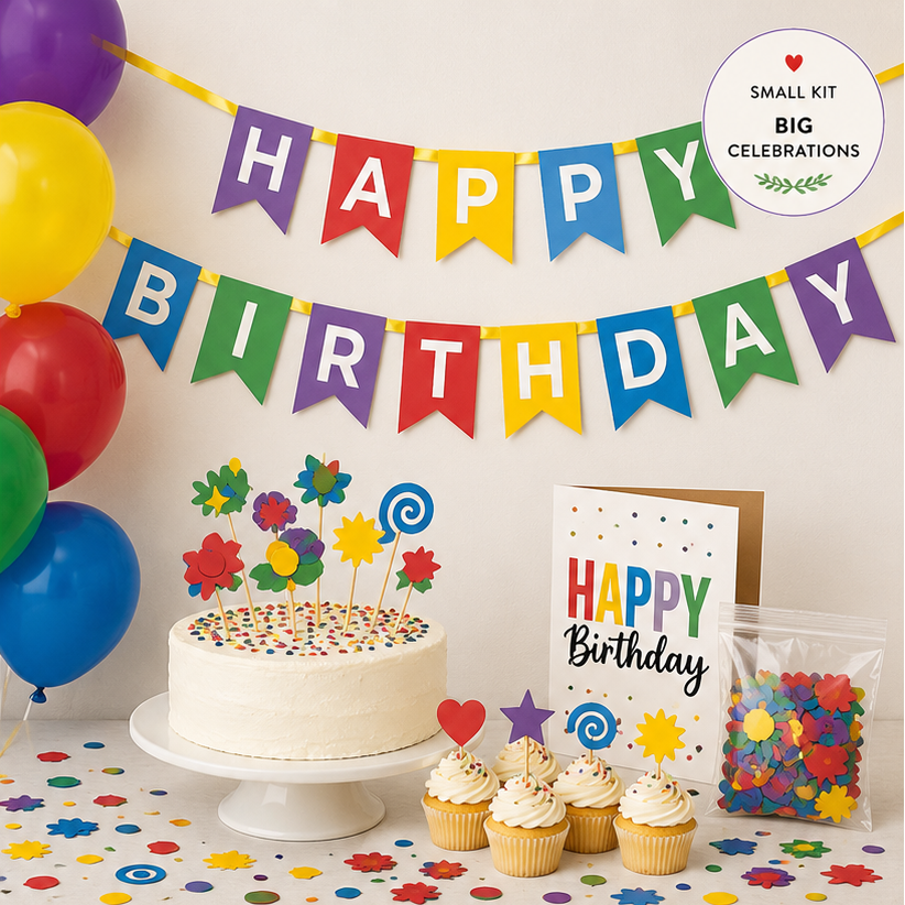 Colorful Birthday Mini Celebration Kit