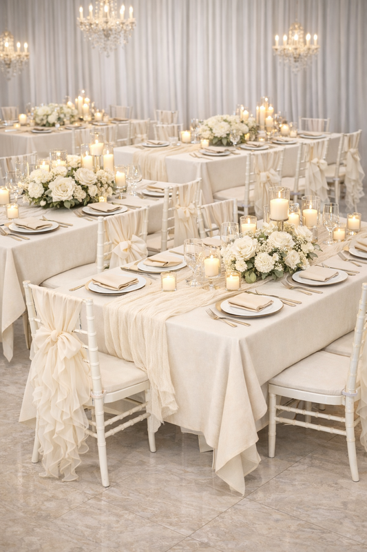 Ivory Elegance Linen Rental Package