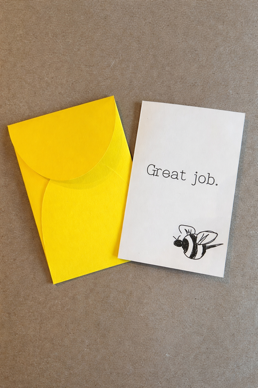 Great Job Bumble Bee Notecard Set